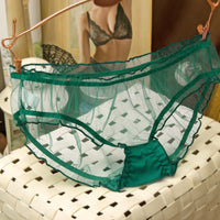 Mesh Panties Women's Low Waist Ultra-thin Sheer Briefs