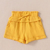 New Children's Summer New Sleeveless Embroidered Shirt Top Shorts Two-piece Set