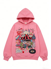 Fashion Casual Printed Polyester Sweater