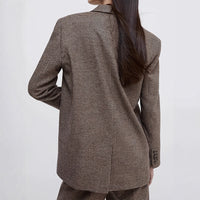 Elegant And Stylish Plaid Blazer For Women