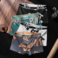 Men's Ice Silk Boxer Summer Thin Antibacterial Breathable Boxer Shorts Seamless Youth Pants Men's Batch