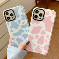 Cow print silicone phone case