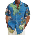 Men's Casual Versatile Button 3D Printed Shirt