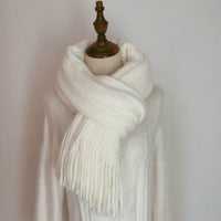 Versatile New Knitted Couple Thickened Warm Wool Scarf