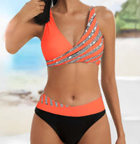 Women's New Style Bikini European And America Split Print Swimsuit
