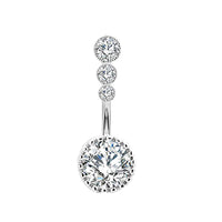 Fashion Variety Zircon Navel Ring