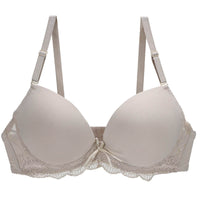 Plus Size Glossy Surface Without A Scratch Women's Underwear Gathering Bra