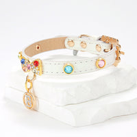 Pet Collar Cat Band With Diamond Alloy Bow