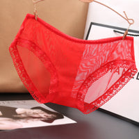 Sexy Ladies Panties Lace Edge Full Transparent Gear