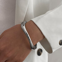 Women's Exaggerated Metal Glossy Surface Bracelet