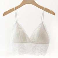 Sexy Lace Bra Nightclubs With Chest Pad French Triangle Cup Anti-exposure