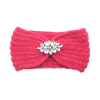 European And American Diamond Knitted Headband Ear Protector