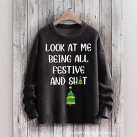 New Casual Fashion 3D Printed Christmas Printed Sweater