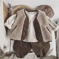 Warm Casual Pants Boys And Girls Trousers
