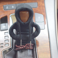Velvet Car Gear Handle Sleeve Handle Decorative Knob Hoodie Handbrake Cover Hoodie