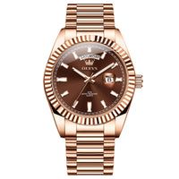 Luminous Waterproof Business Steel Belt Wrist Watch