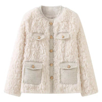 Women's Coat Lamb Wool Top Temperament