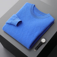 Autumn And Winter Round Neck Woolen Sweater For Men