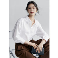 Seasonal New Casual Drop-shoulder Shirt For Women Elegant Style