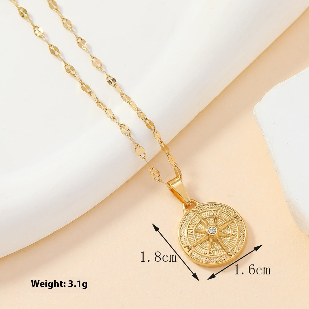 Single Pendant Stainless Steel Cast Ornament Fashion Flowers