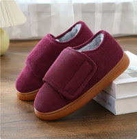 Large Opening Warm Cotton Slippers Bag Heel For Men And Women