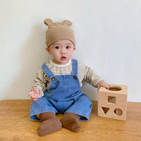 Clothes For Babies Children's Denim Suspender Pants Suit