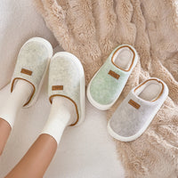 Cotton Slippers Women's Winter Solid Color