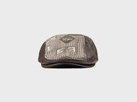 Autumn Winter Retro PU Leather Stitching Advance Hats