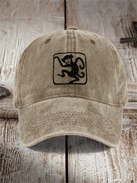 Washed Cotton Printed Hat Distressed Dad Cap Men Retro Baseball Cap Hot Soft Top Sun Hat