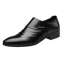Casual Pointed Toe Leather Shoes Men