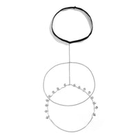 Stretch Geometric Heart Tassel Metal Body Chain