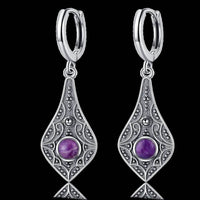 Nepal Cross-border Vintage Leaves Earrings Old Ethnic Style