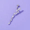 Personalized Chamfered Zircon Umbilical Umbilical Ring