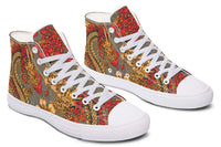 Printed Couple High Top Canvas Shoes