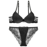 Young Women's Lace Push Up Bra Set