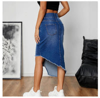 Womens Sexy Denim Bodycon Skirt