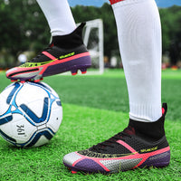 New Color High Top Soccer Shoes Men And Women Couples Football Shoes