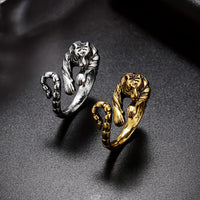 Tiger Open Ring Alloy Personality Retro