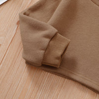 Fashion Hooded Long Sleeve Top Autumn Pure Color Short Skirt Set
