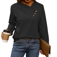 Women's Casual V-neck Long Sleeve Pullover Regular Sweater