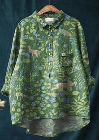 European And American Cardigan Style Women's Shirt