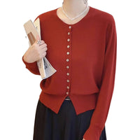 Autumn Classic Style Knitted Sweater Small Cardigan Women