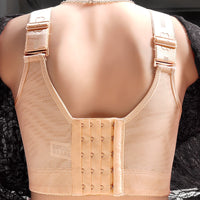 Plus Size Big Cup Push Up Adjustable Bra Without Steel Ring