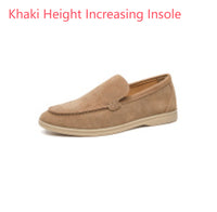 Autumn New Shallow Mouth Loafers Men Suede Slip-on