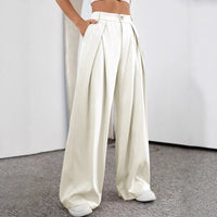 Women's Casual Solid-Colored Suit Pants