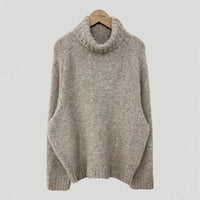 Retro Turtleneck Warm Pullover Bottoming Sweater Loose Outer Wear