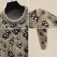 New Autumn And Winter Loose Outer Wear Small Knitted Round Neck
