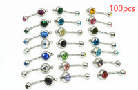Czech Diamond Medical Steel Piercing Jewelry Belly Button Ring