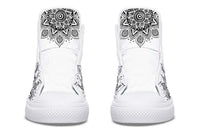 Printed Couple High Top Canvas Shoes