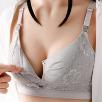 Nursing Double Button Push Up Anti Sagging Bra